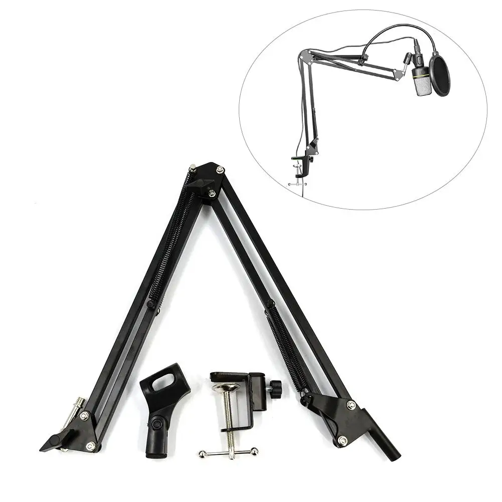 

NB35 Metal Adjustable Mic Desk Holder Rack Shelf Live Radio Recording Microphone Phone Bracket