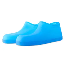 Детский противоскользящий, для дома эластичная обувь, чехлы, водонепроницаемая прочная защита, мягкая непромокаемая обувь, силикон, для