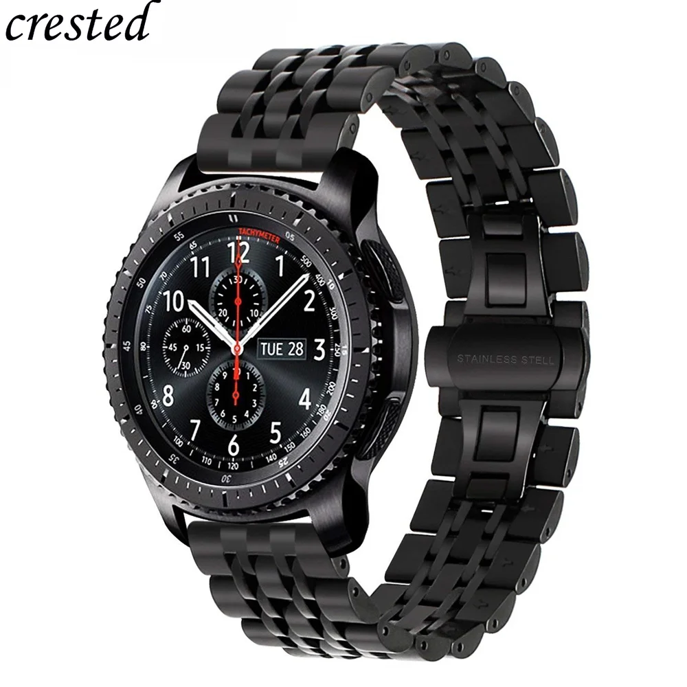 

Gear S3 Frontier band for Samsung Galaxy watch 46mm strap 22mm Stainless steel bracelet Huawei watch GT strap Gear S 3 46 mm