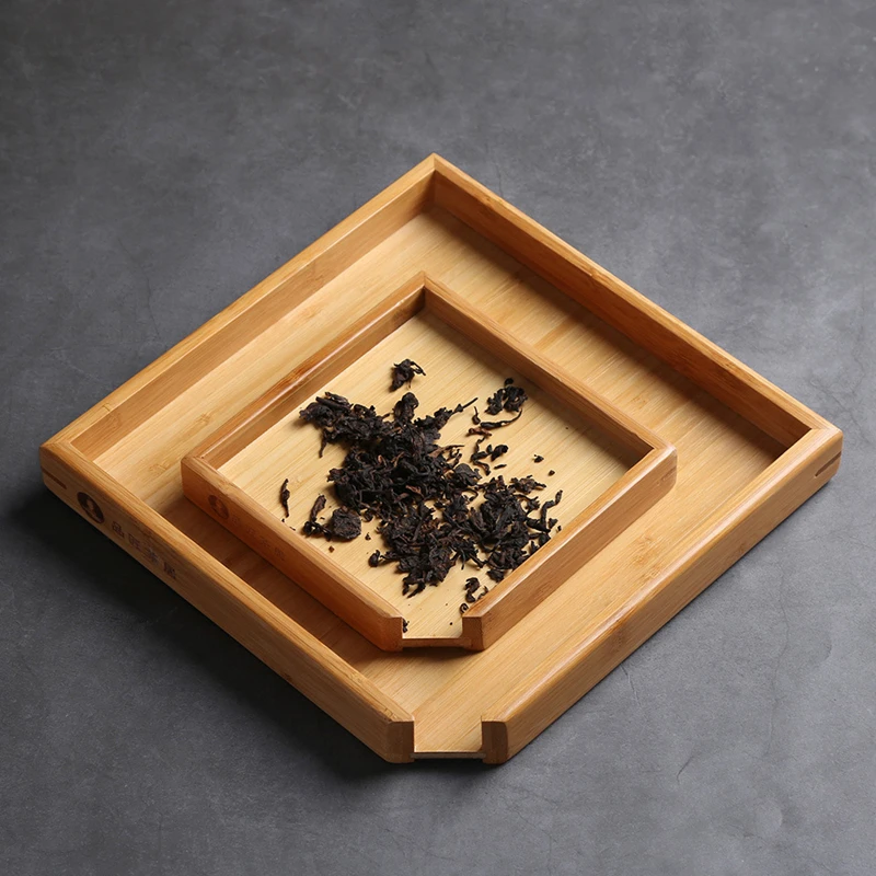 Чайный поднос из натурального бамбука puer чайная доска da hong pao для демонстрации