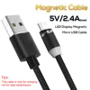 Acgicea chargeur magnétique Micro USB câble aimant cordon de Charge pour Samsung S7 Redmi Note 5 câbles magnétiques Micro USB fil de Charge ► Photo 3/6