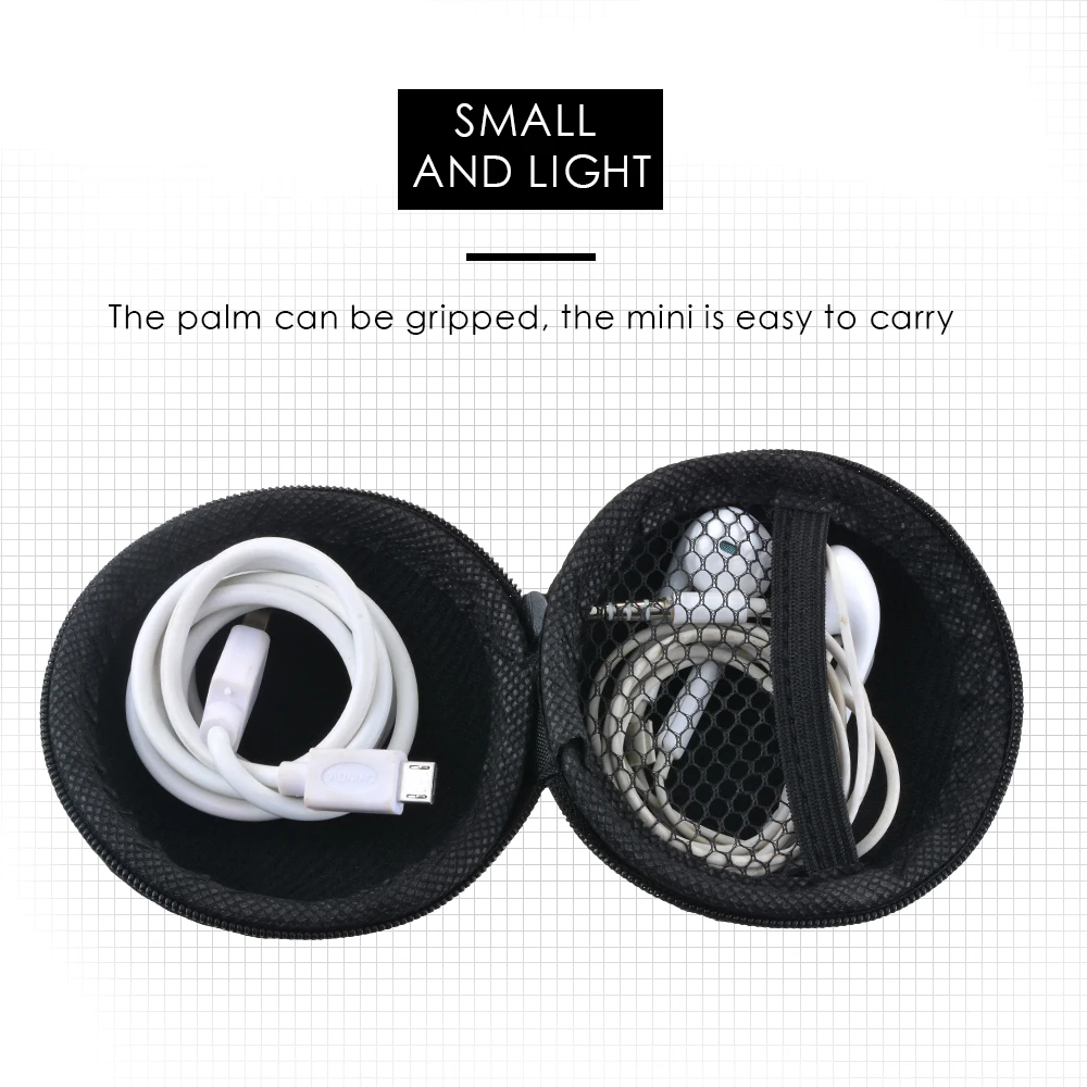 Earphone Wire Organizer Box Data Line Cables Storage Box Case Container Coin Headphone Protective Box Case Container