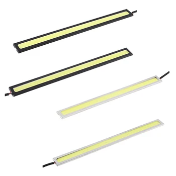 

2Pcs 17cm Car LED Daytime Running Light Bright White External Light Waterproof Auto Car DRL COB Driving Fog Lamp for Car Styling