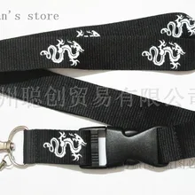 Один ПК китайский дракон брелок-шнур для значка ID Держатели