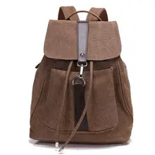 6 Цвета Женская Мода Холст Рюкзак Женский Mochila Bagpack Рюкзак Шнурок Мешок Школы Должны Рюкзаки Бесплатная Доставка