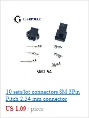 10 компл./лот разъемы SM 4Pin шаг 2,54 мм разъем женский и мужской Корпус + терминалы SM-4P SM-4R JST SM2.54