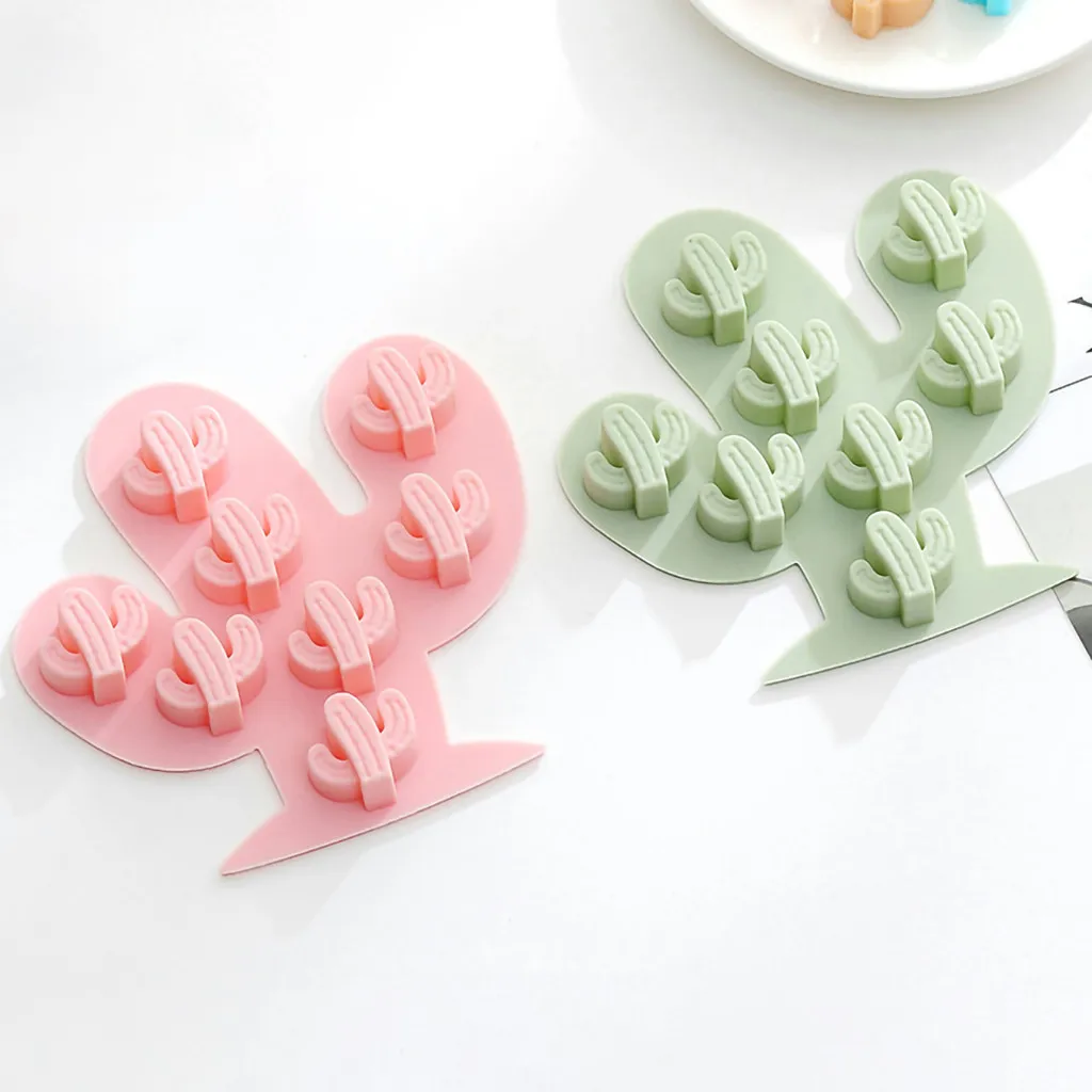 

Cactus Shape Cake Cookie Chocolate Mould Ice Tray Mold Baking Tray Silicone 3D Cupcake Jelly Candy Chocolate Decoration Baking