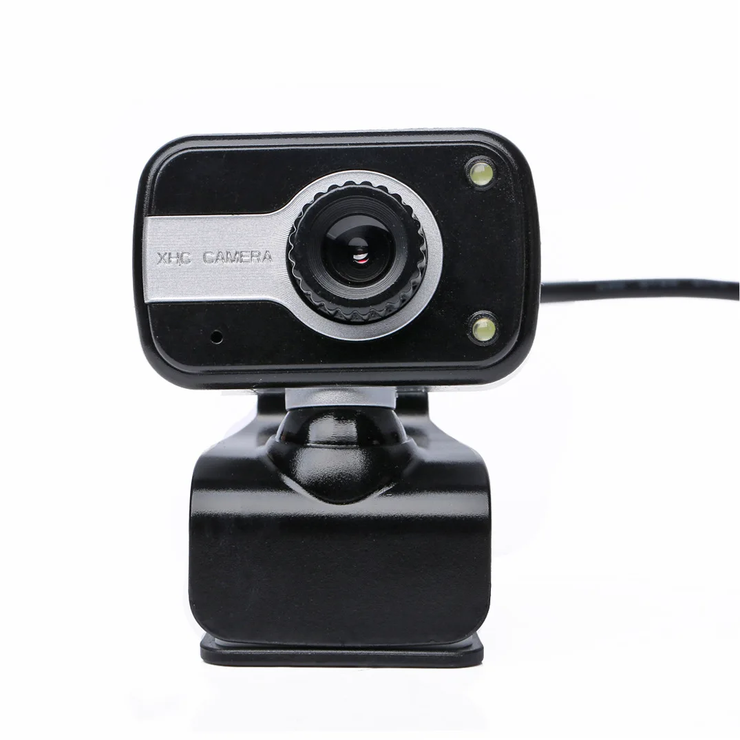 12MP веб-камера HD высокой четкости 2 светодиодный веб-камера USB камера с микрофоном ночного видения для ПК компьютер периферийные устройства черный