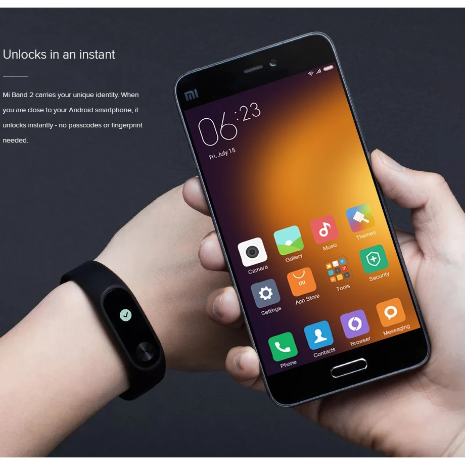 original xiaomi miband 2 oled display heart rate monitor bluetooth smart watch