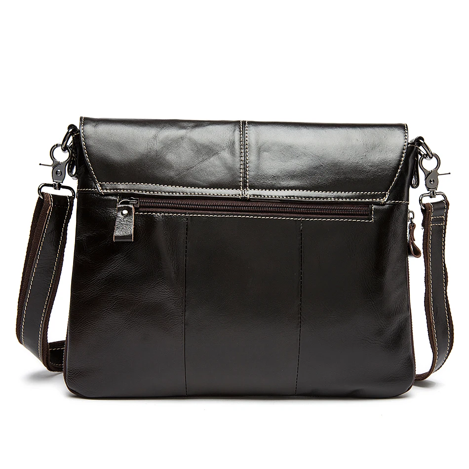 WESTEL حقيبة الرجال جلد طبيعي Crossbody أكياس للرجال غطاء وزيبر الذكور حقيبة ساعي بريد للرجال المرأة حقائب كتف رجل حقائب 8007