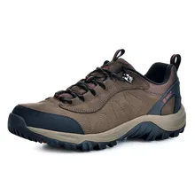 RAX Men Waterproof Leather Antiskid Hiking Shoes Men Outdoor Trail Camping Climbing Mountaineering Hunting Shoes 43-5c307