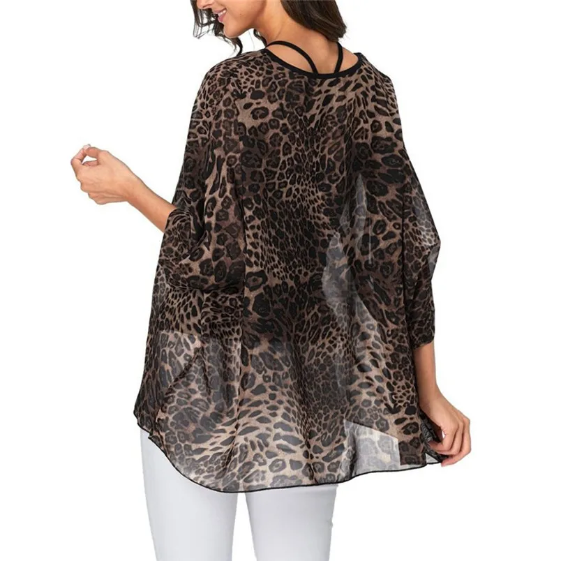 Sexy Women Plus Size Long Sleeve Round Neck Protection  Blouse Cover-Up Loose Tops New Style Clothes Daily Blouse Blusas 40FE15 (8)