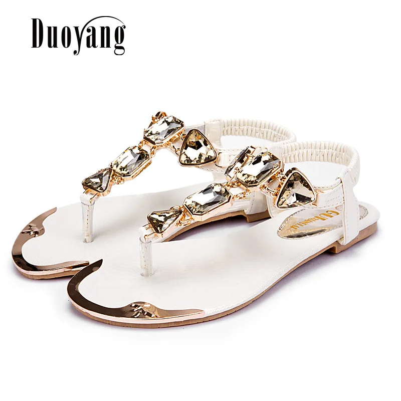 Woman Sandals 2019 fashion high quality Rhinestone women flip flops shoes ladies casual summer beach shoes