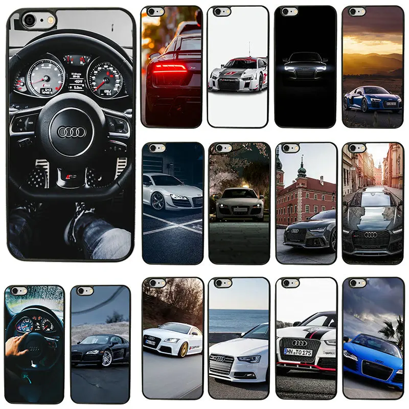 

Audi Car RS Logo Pattern Hard PC TPU Back Case for iphone 6 6S Plus Case in Fitted Cases 5.5 inches PC TPU Mobile Phone Cases