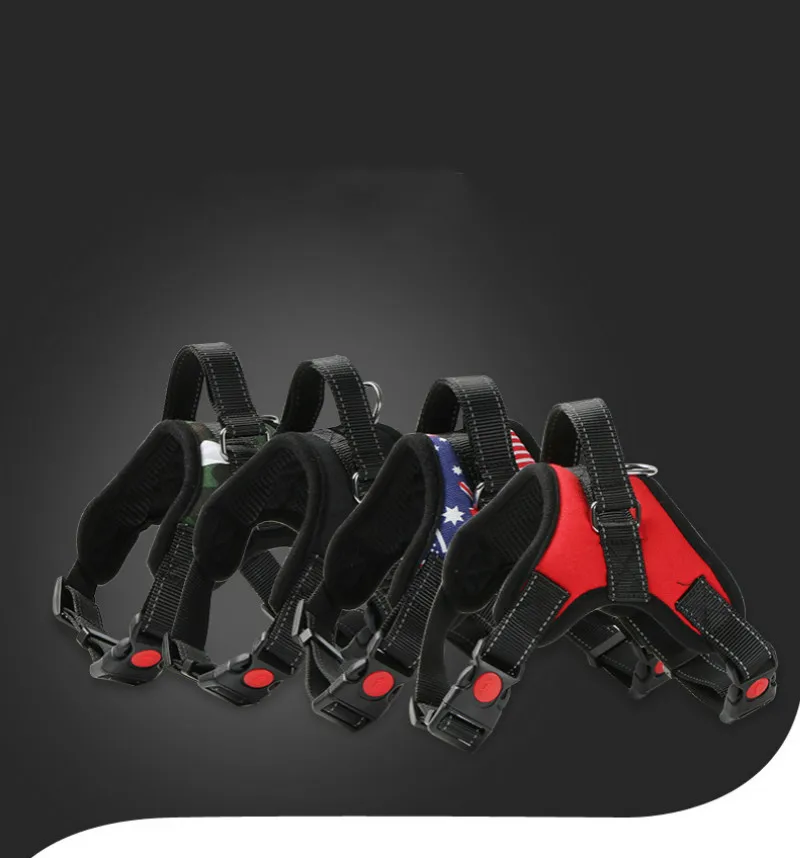 

No Pull Dog Harness Large Step in Reflective Dog Harness with Front Clip and Easy Control Handle for Walking Training Running