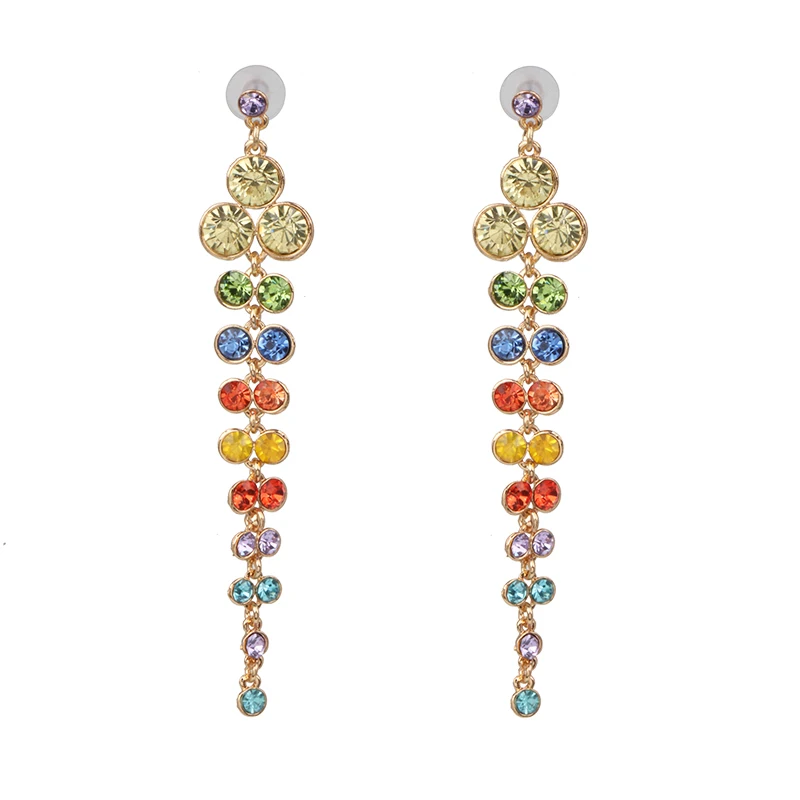 Висячие серьги FASHIONSNOOPS с кристаллами и птицами бахромой висячие ZA свадебные