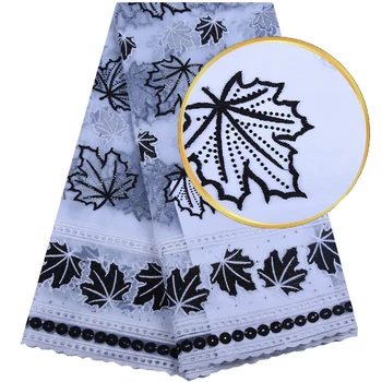 

2019 African Guipure Milk Silk Lace Fabric French Lace High Quality Milk Silk Lace Fabrics With Stones For Man Clothes 1581