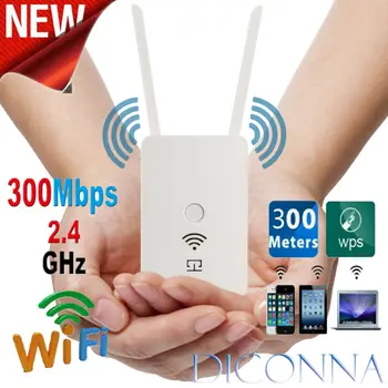 

300Mbps WiFi Range Extender Repeater Wireless Amplifier Router Signal Booster