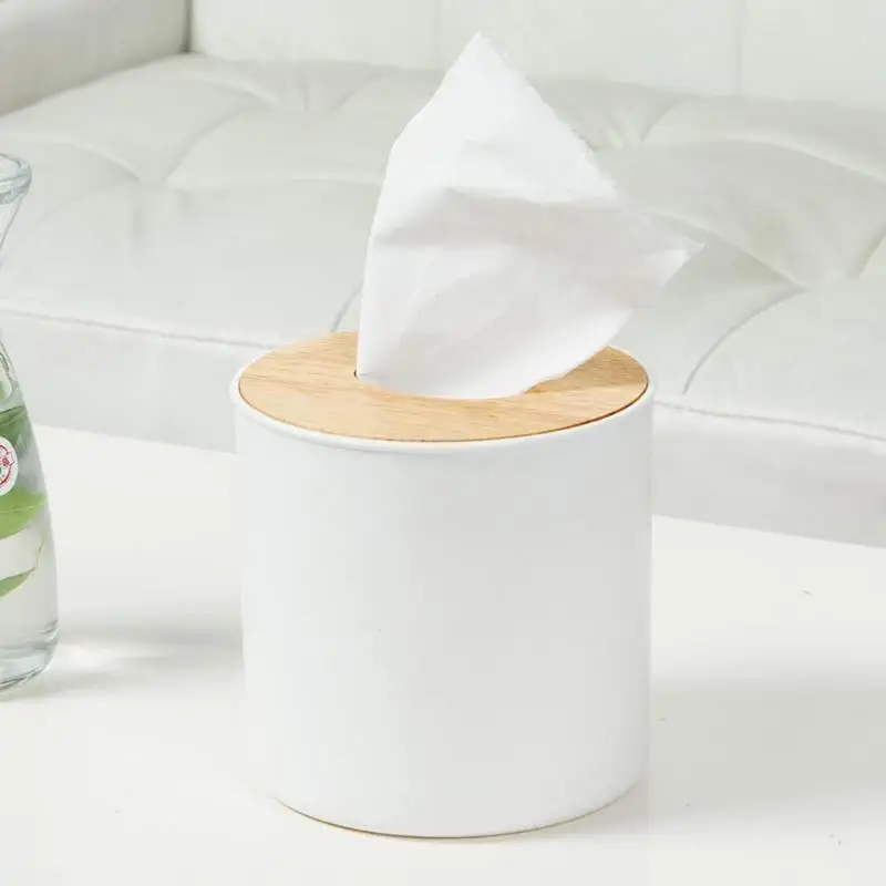 Деревянная коробка ткани дома Tissue Box Контейнер Полотенца Салфетка Держатель салфеток G4