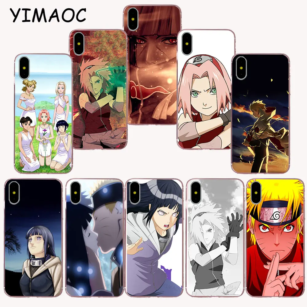 

YIMAOC 192z Hinata Sakura Naruto Soft TPU Silicone Case for iPhone X r s Xr Xs Max 8 7 6S 6 Plus 5 5s SE