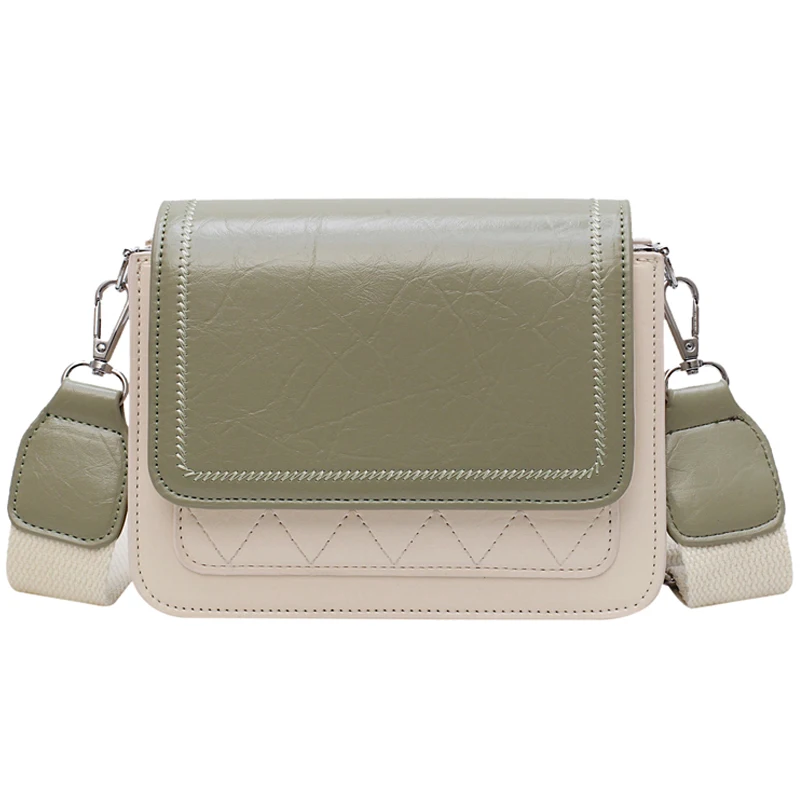 

Elegant Female Flip Square Pack 2019 Fashion New Quality PU Leather Women's Designer Handbag Lingge Wild Shoulder Messenger bags