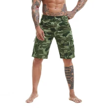 Модные красивые новые летние грузовые шорты для мужчин Топ дизайн камуфляж Военная Повседневная крутая шорты Homme хлопок Модная брендовая одежда