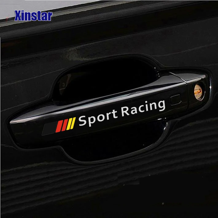 4 шт. наклейки на дверные ручки автомобиля Mercedes Benz amg W203 W204 W205 W210 W211 W212 W213 W220 W221 W222 C