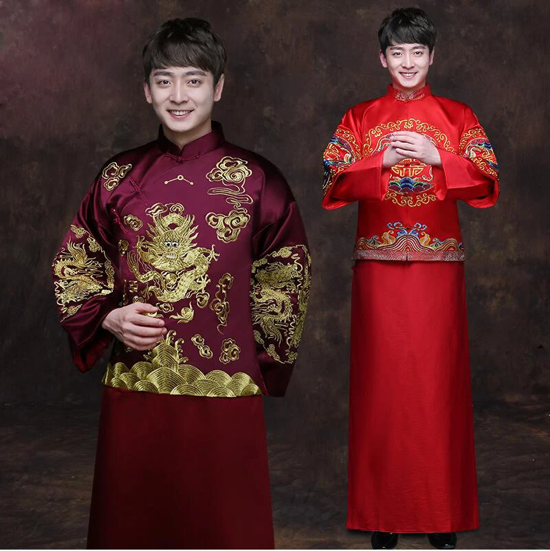 Traditional Show men's chinese style wedding costume show