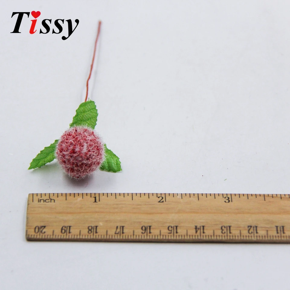 10pcs/lot Mini Artificial Berry Foam Stamen Scrapbooking Flower for Home Wedding Decoration Candy Box crafts Supplies