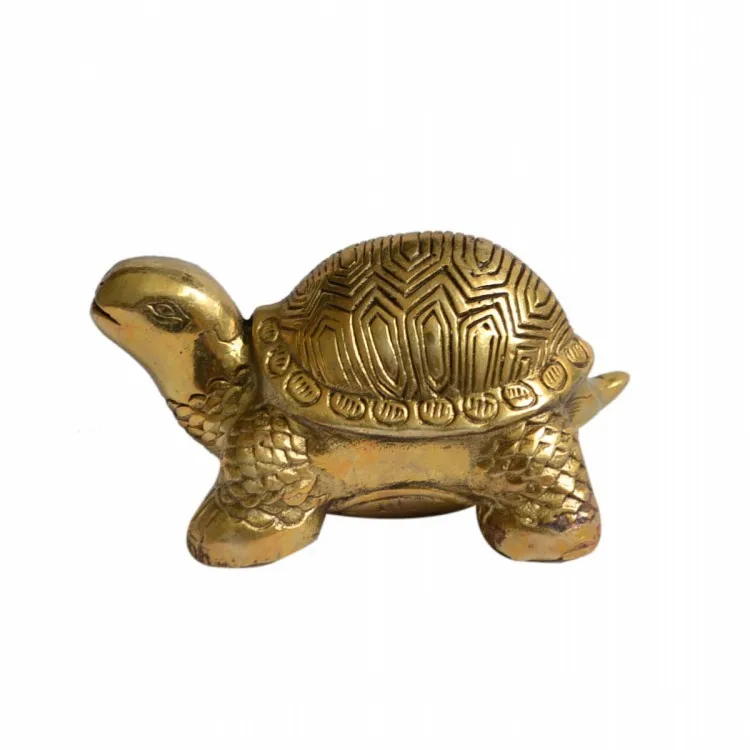 

Brass Copper statue turtle decoration rich lucky evil feng shui home macrobian