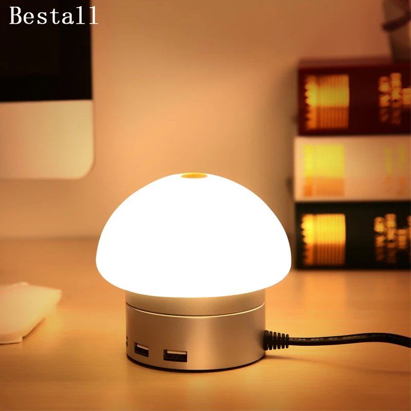 Bestall 6 port USB Charging Station Desktop Charger LED Desk Bedside