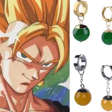 Супер Dragon Ball Z Vegetto Potara черный Сон Гоку костюмы для косплея Кольцо Серьги zamasu серьги гвоздики