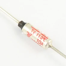 10 шт. в партии Microtemp тепловой предохранитель 113 градусов TF Cutoff 250 V 10A SF109E-1