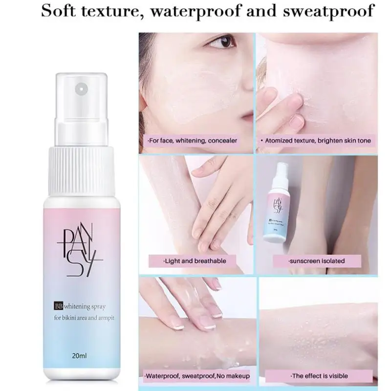 

BB Whitening Spray Isolation Foundation Base Make Brightening Concealer Hydrating Refreshing Without Makeup Cream Primer 20ml