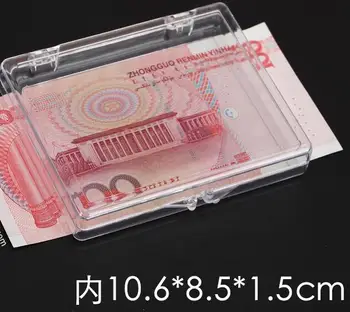 

EASONOV 10.6 * 8.5 * 1.5cm PS transparent plastic box 30pcs / lot