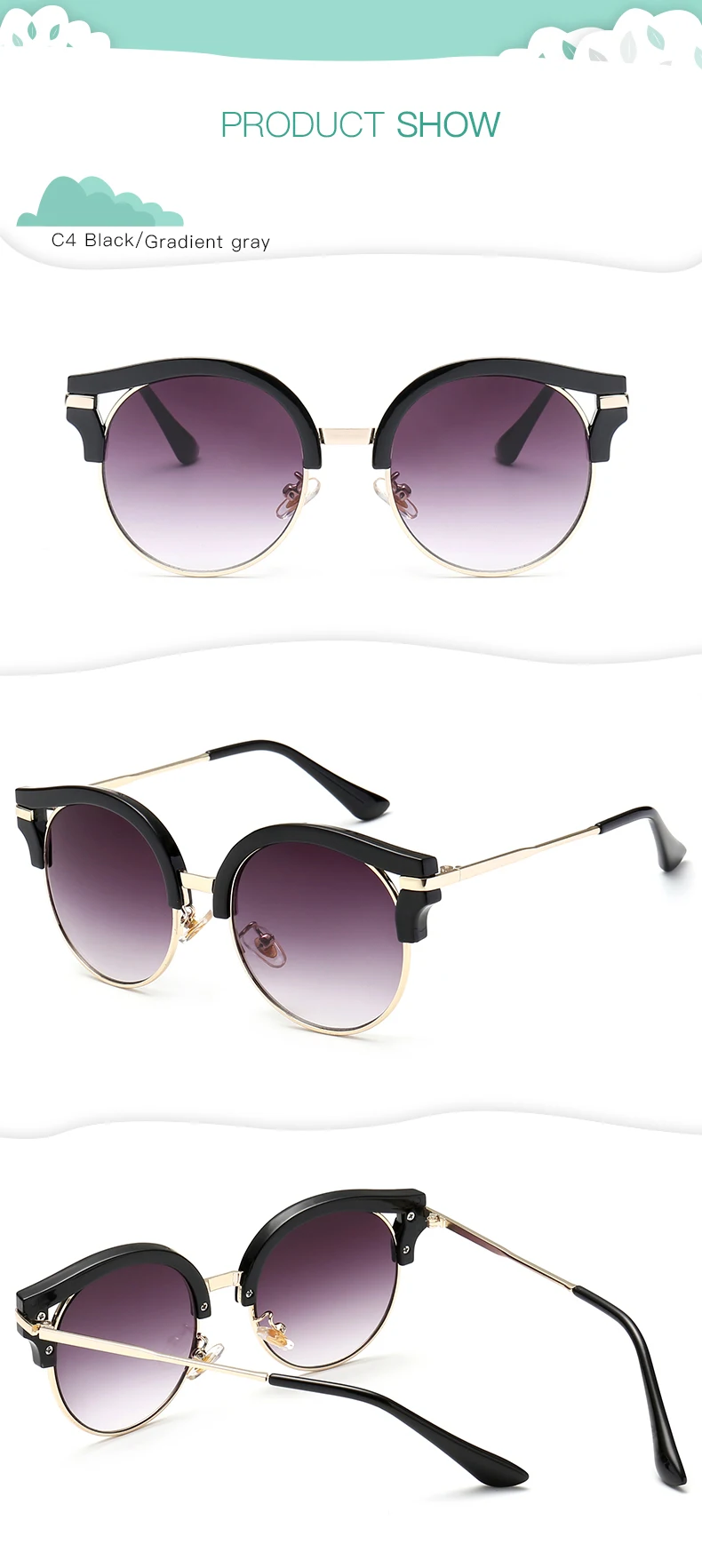 MS-185, новые дизайнерские солнцезащитные очки «кошачий глаз», оправа, солнцезащитные очки для детей, UV400, детские летние очки, милые очки для девочек