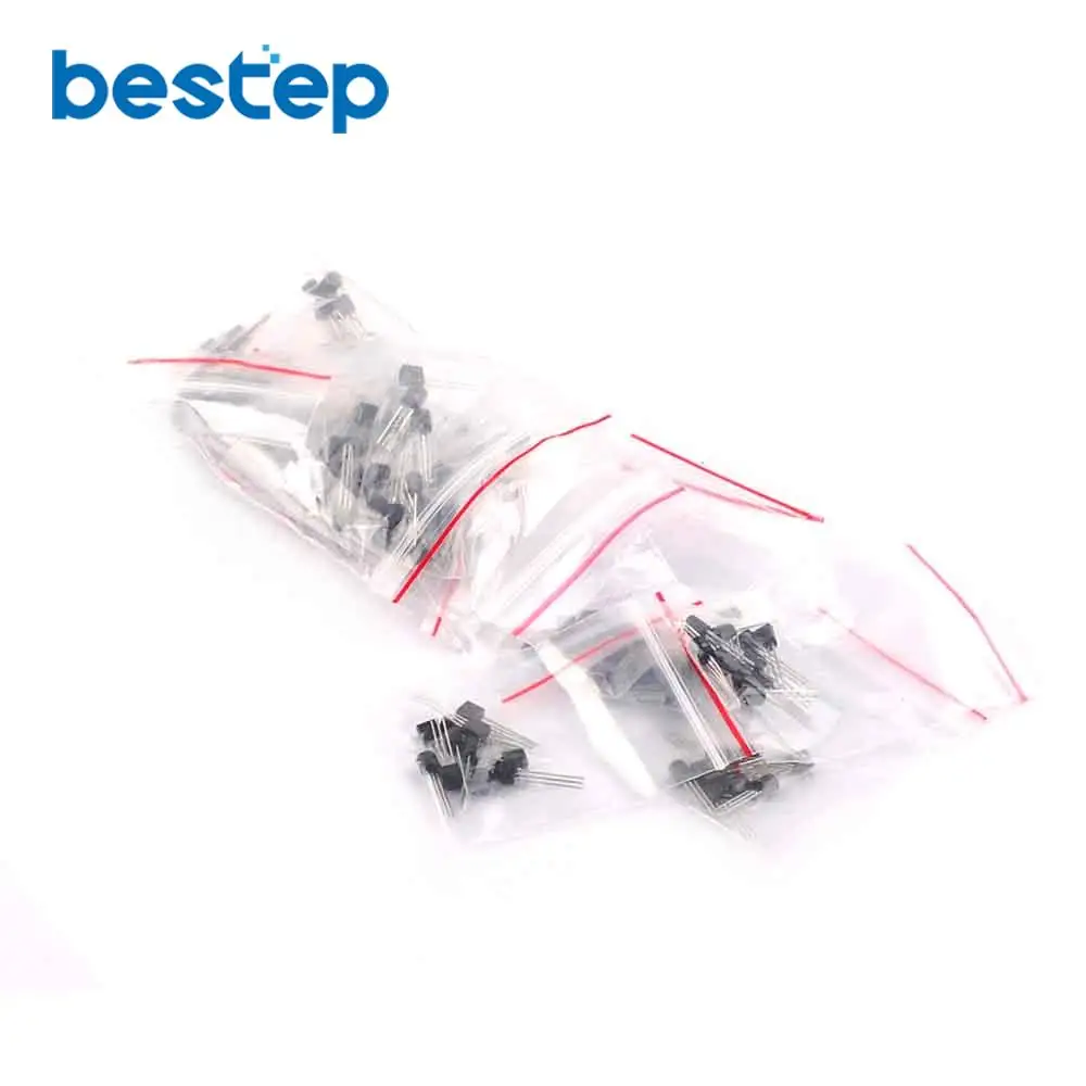 TL431 2N2222 78L05 S9012 S9013 S9014 A1015 C1815 S8050 S8550 200pcs=20valuesX10pcs TO-92 Transistor Assorted Kit