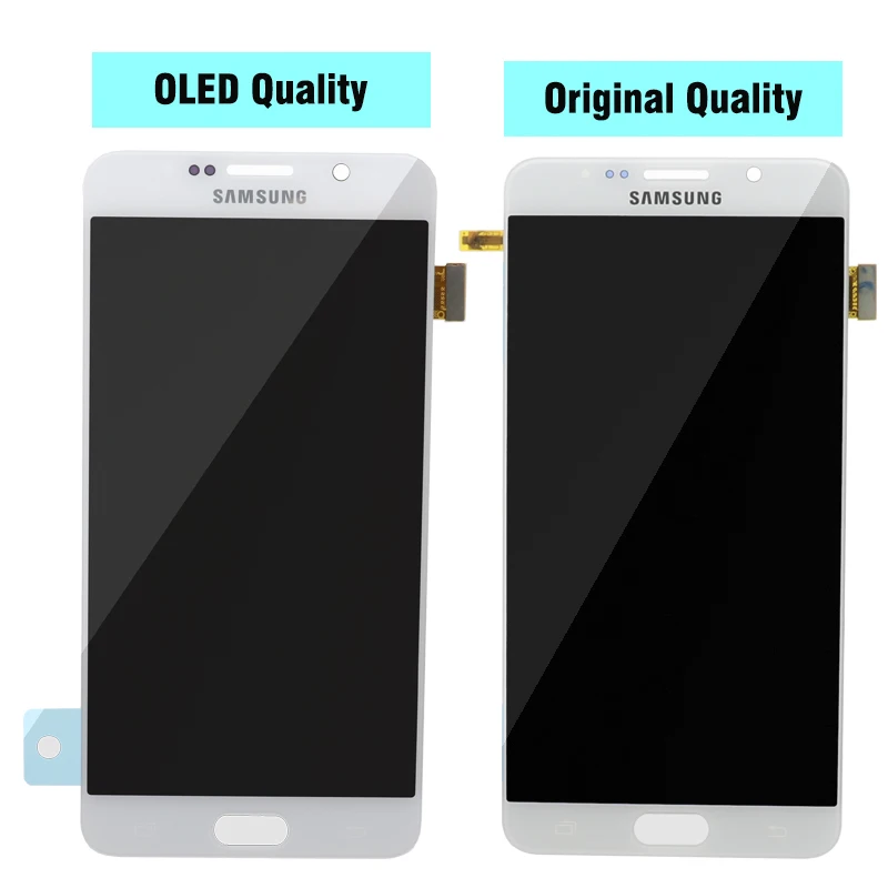 5,7 ''OLED качественный ЖК-дисплей для SAMSUNG Galaxy Note 5, сенсорный ЖК-экран для SAMSUNG Note 5 Note5 N920A N9200 SM-N920 N920C