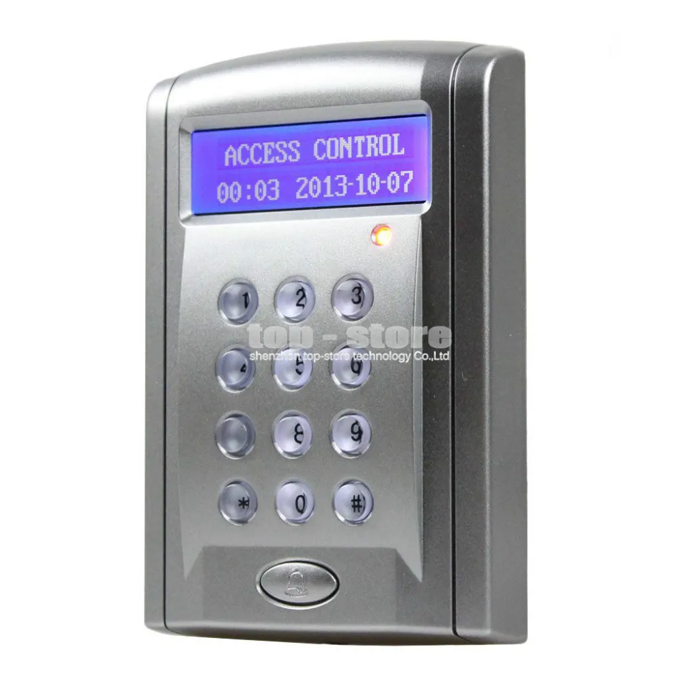 DIYSECUR Близость RFID считыватель 125 кГц клавиатура Контроллер доступа Система безопасности комплект с дверной звонок Кнопка+ 10 бесплатных брелков
