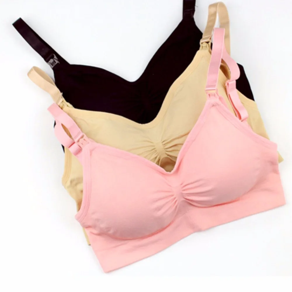 2018 Women Padded Bra Seamless Nursing Bra Maternity Breast-feeding Bralette Bra 6 Colors
