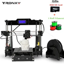 Tronxy Поддержка автоматического выравнивания 3D принтер для печати Размеры 220*220*240 мм повышен качество высокая точность 3D принтера Комплекты акриловая рамка