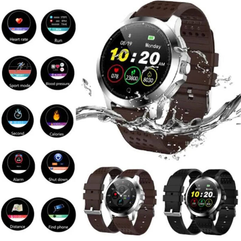 W8 Smart Watch 1.22 Inch Color Screen ECG And PPG Waterproof IP67 Sports Stopwatch For Android IOS Smart Watch 40MR2606