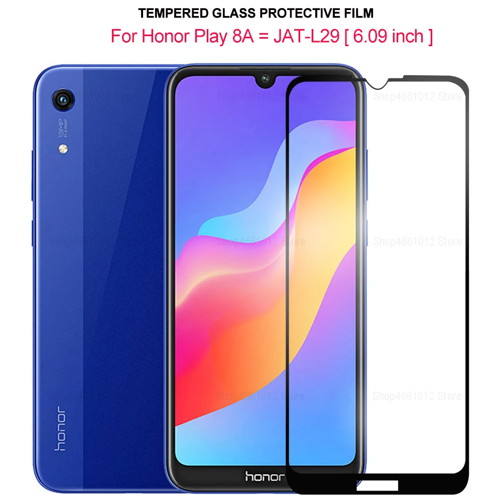 Защитное стекло для Huawei Honor Play 8A полная защита экрана протектор из закаленного