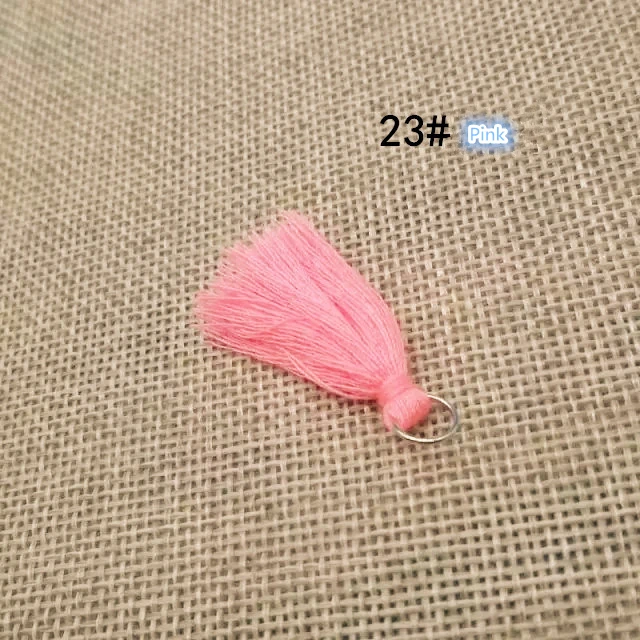 30PC/Pack Mini Cotton Thread Fabric Tassel Fringe DIY Earrings Jewelry Fringes Trim Craft Tassels Sewing Clothes Home Decoration