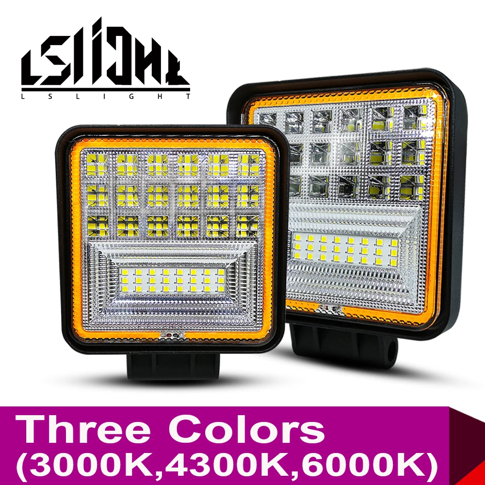 

LSlight Work Light Faros 4x4 Accessories Offroad LED Light Bar Worklight Off Road Barra LED Lamp 252W 3000K 4300K 6000K For UAZ