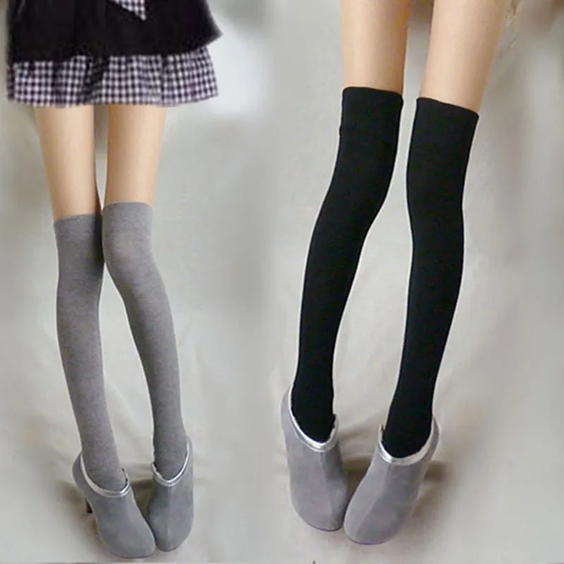 Women's Cotton Sexy Stockings High Quality Fashion Thigh Over Knee For Girls Ladies Comfortable Breathable Long | Женская одежда