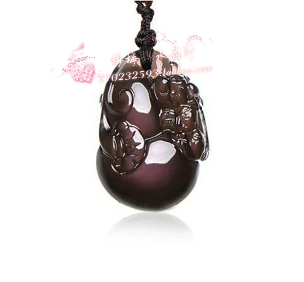 

Natural male fashion crystal accessories obsidian pi xiu pendant jewelry lucky mascot