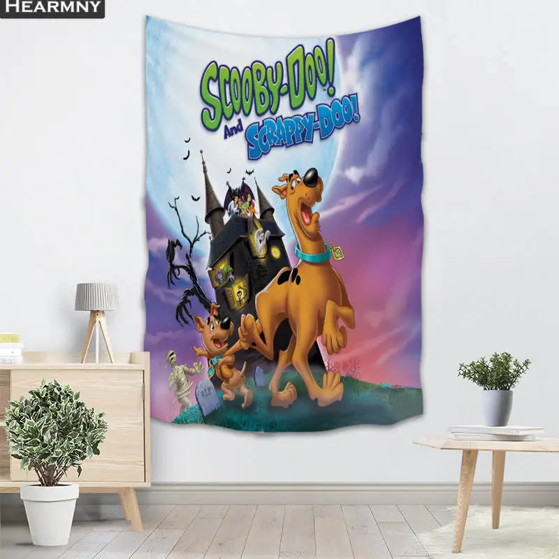 Фоновая ткань valance гобелен настенный подвесной на заказ Scooby Doo спальня гостиная одеяло Йога пляжное полотенце скатерть - Цвет: 9
