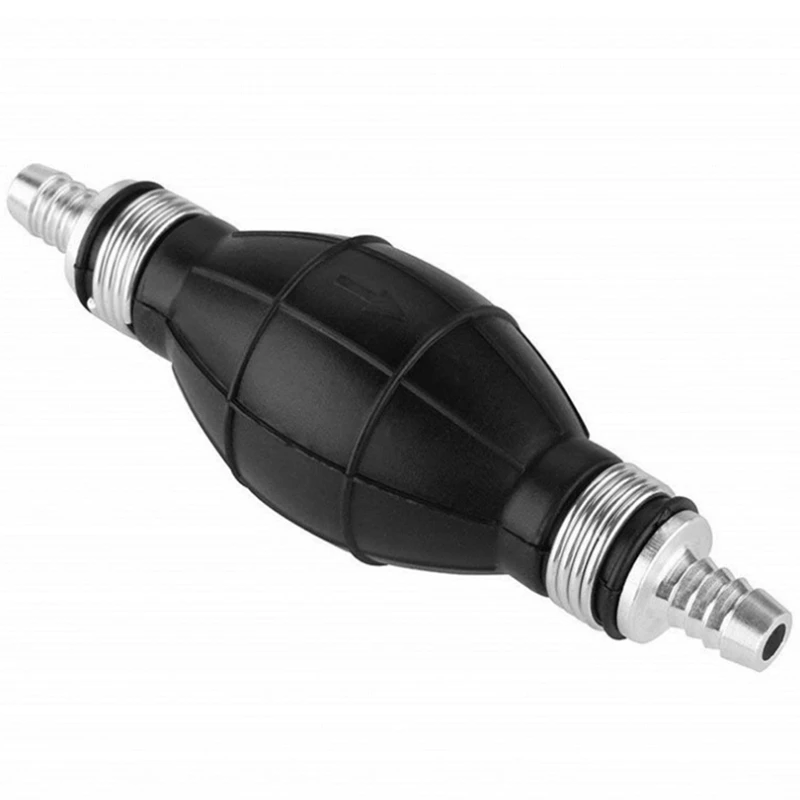 

8mm Fuel Line Hand Primer Pump Fuel Petrol Gas Priming Non Return Valve for Car Boat Motorcycle Rubber Metal Bulb Hand Pump