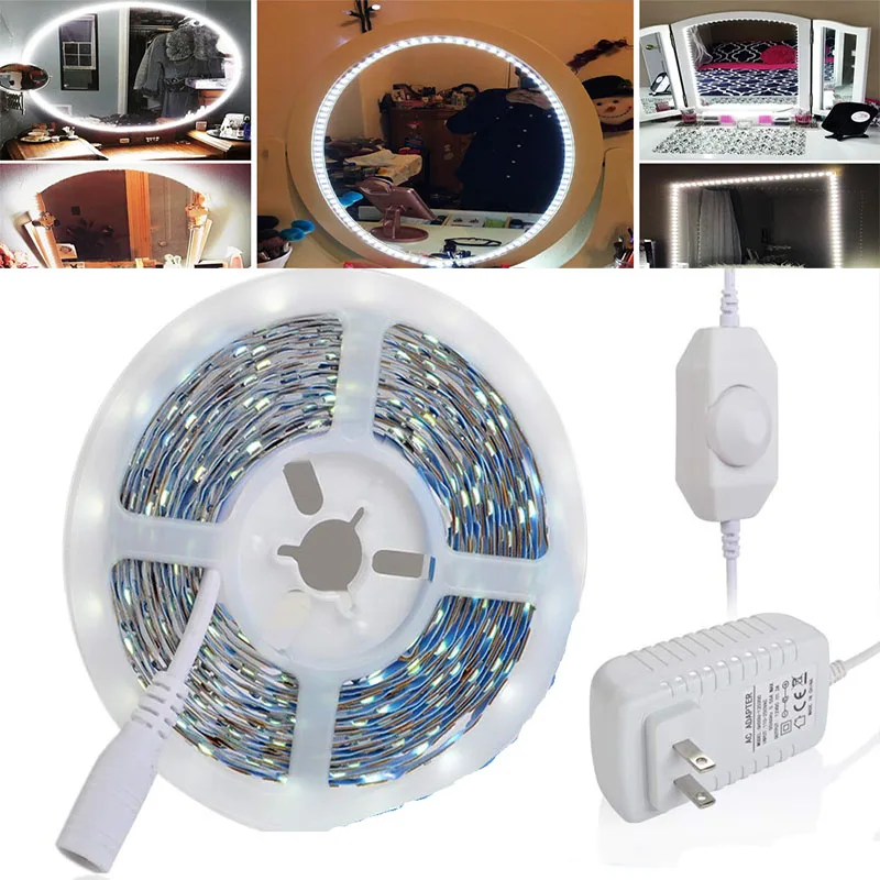 

Led Vanity Mirror Lights Kit 13ft/4M 240 LEDs Makeup Vanity Mirror Light for Vanity Makeup Table Set with Dimmer and Power Suppl